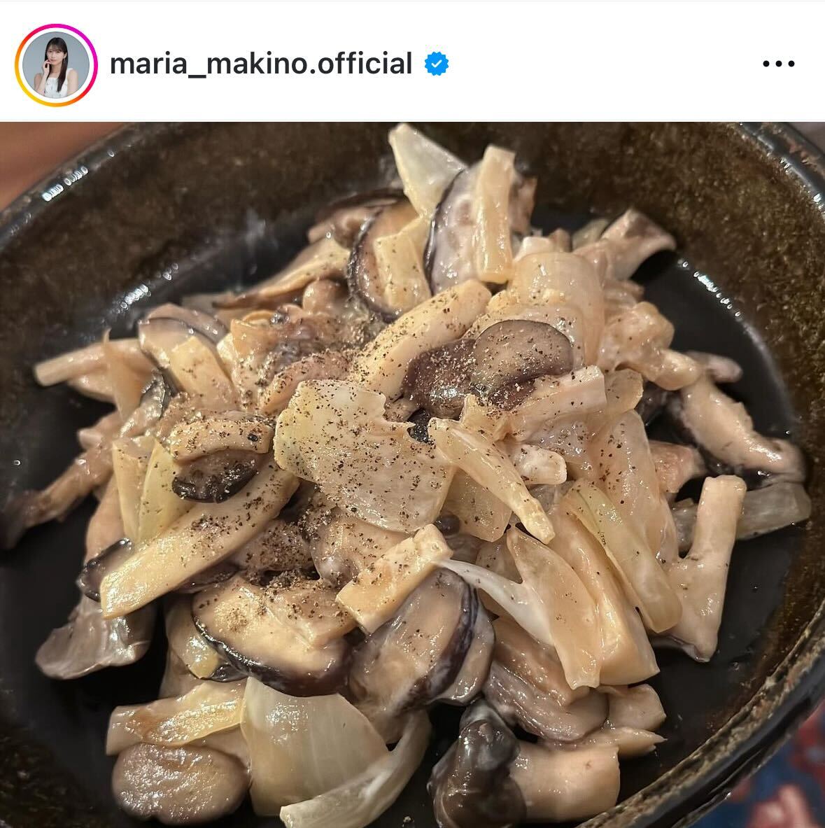 牧野真莉愛のインスタグラムから