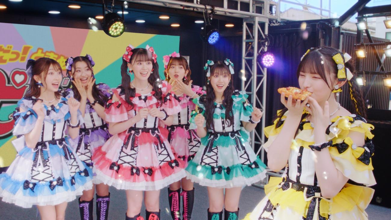 ピザーラの新CMに出演する超ときめきハート宣伝部