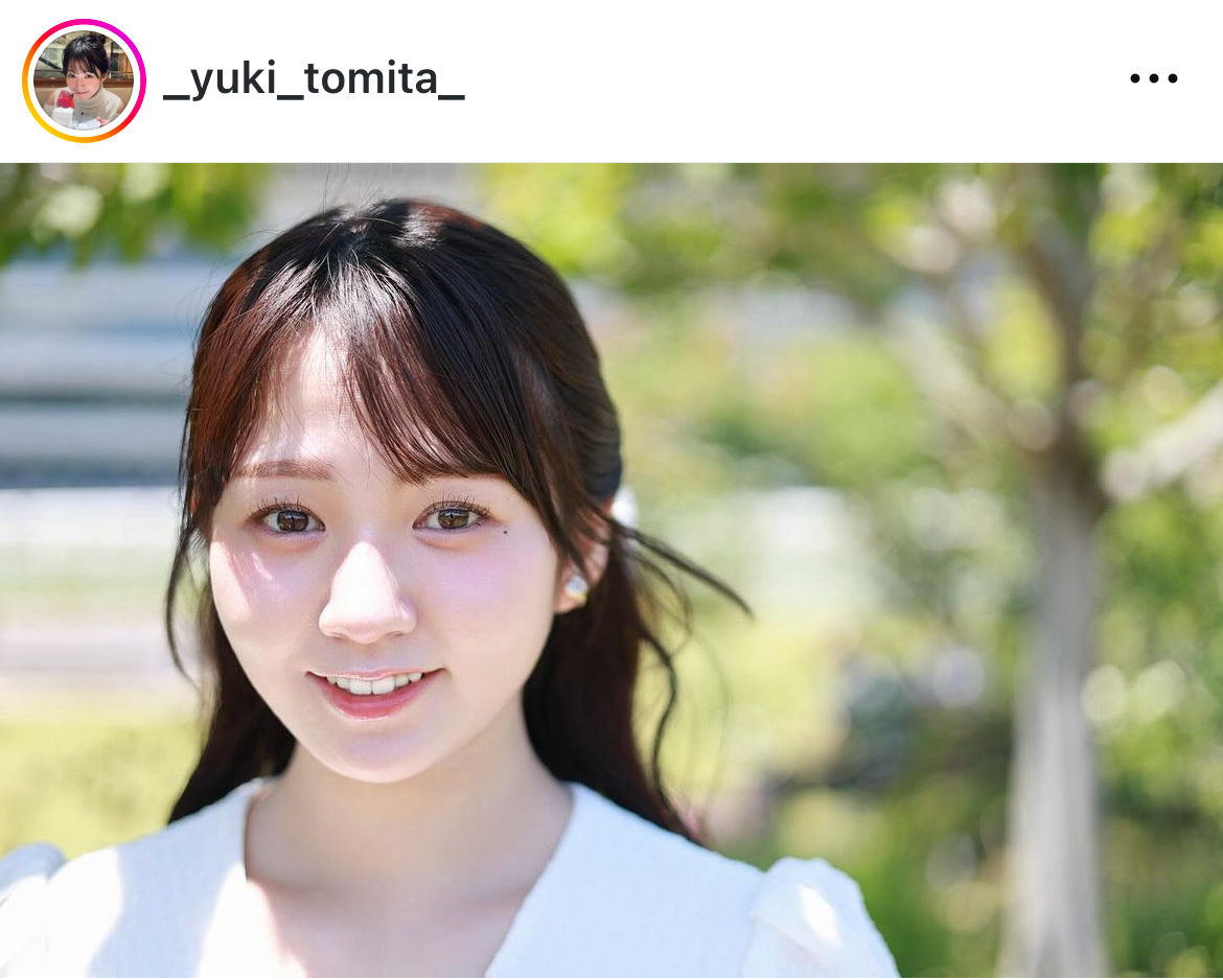 冨田有紀アナのインスタグラムから