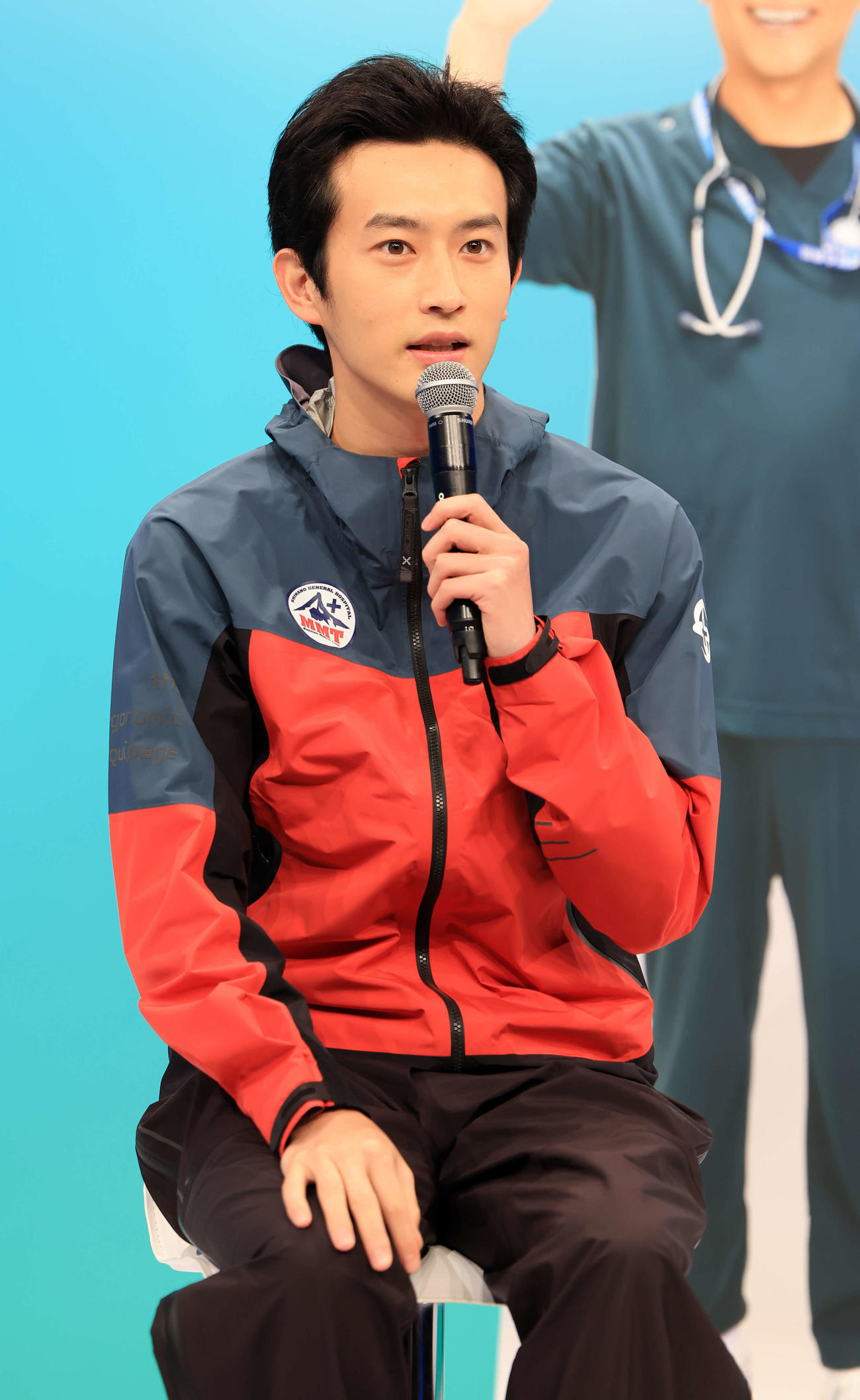 ドラマ「マウンテンドクター」制作発表で思いを語る杉野遥亮（撮影・浅見桂子）