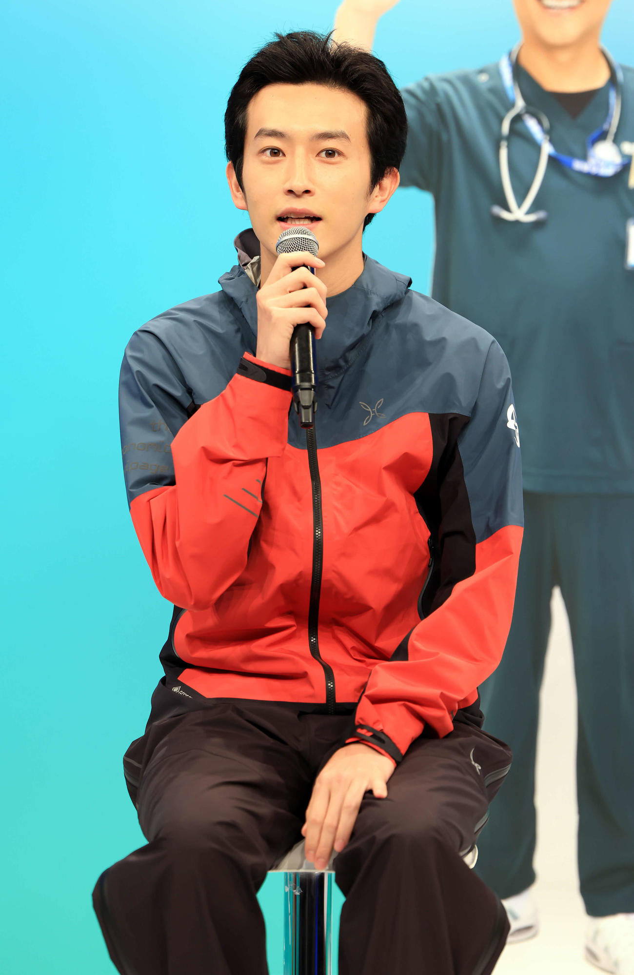 ドラマ「マウンテンドクター」制作発表で思いを語る杉野遥亮（撮影・浅見桂子）