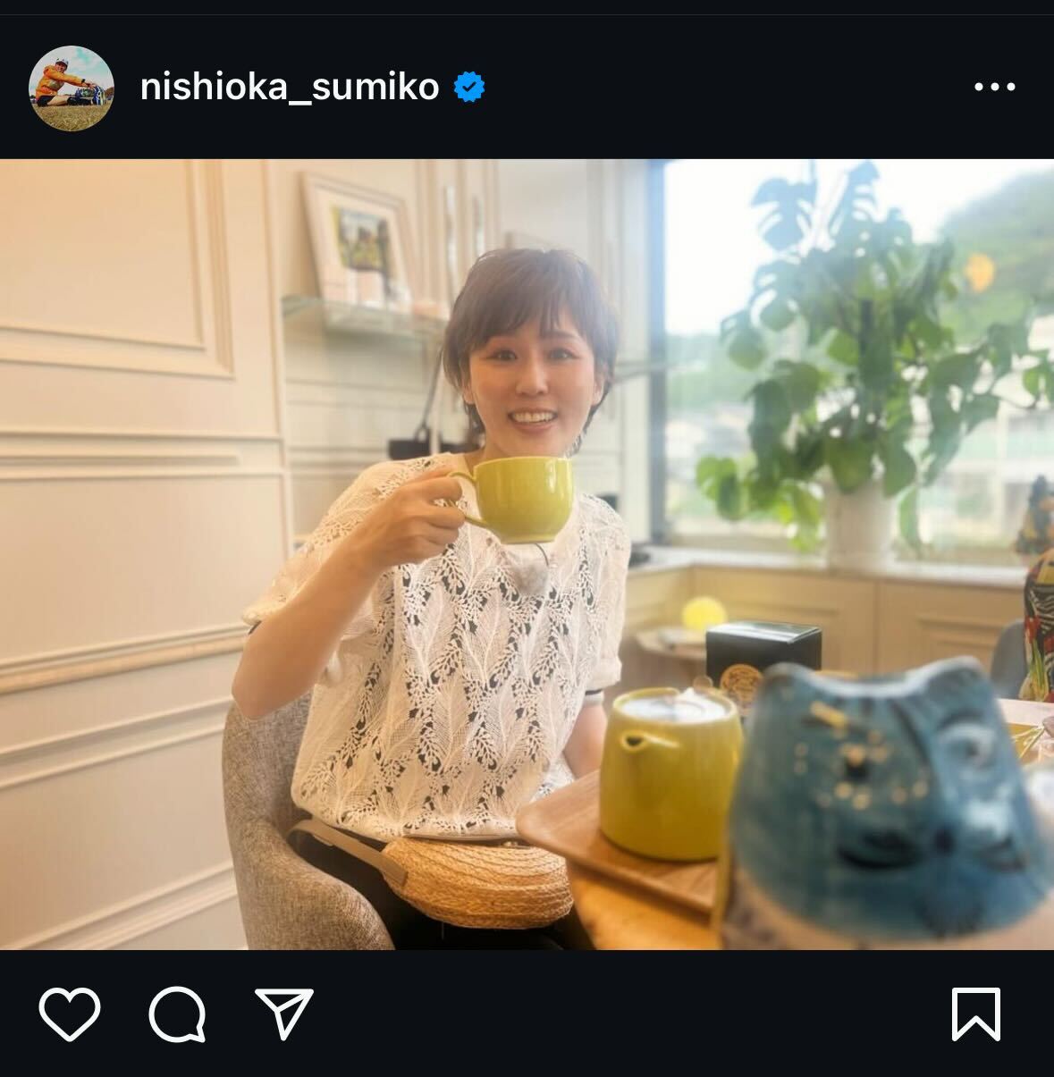 にしおかすみこインスタグラムから