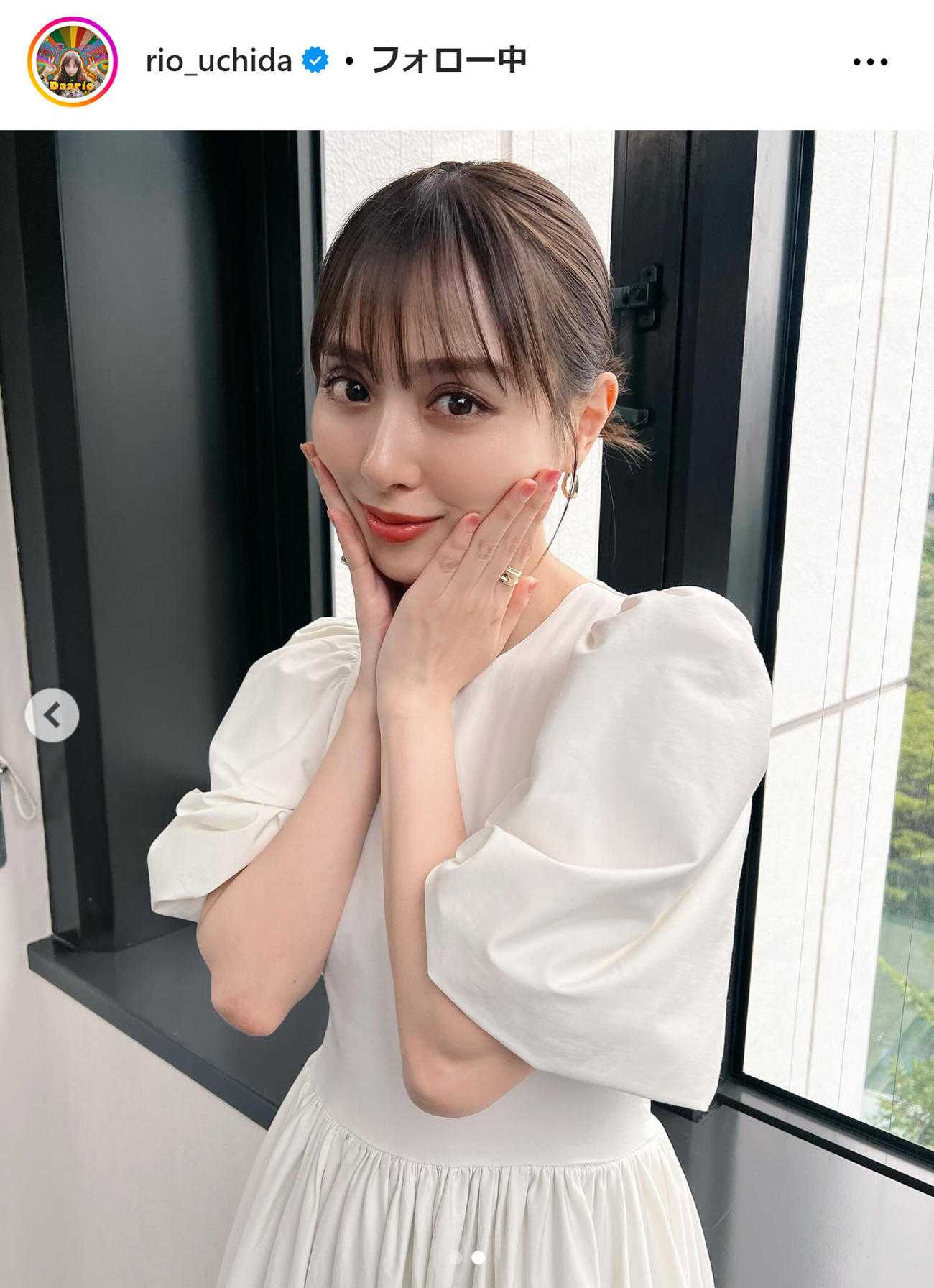 内田理央のインスタグラムから