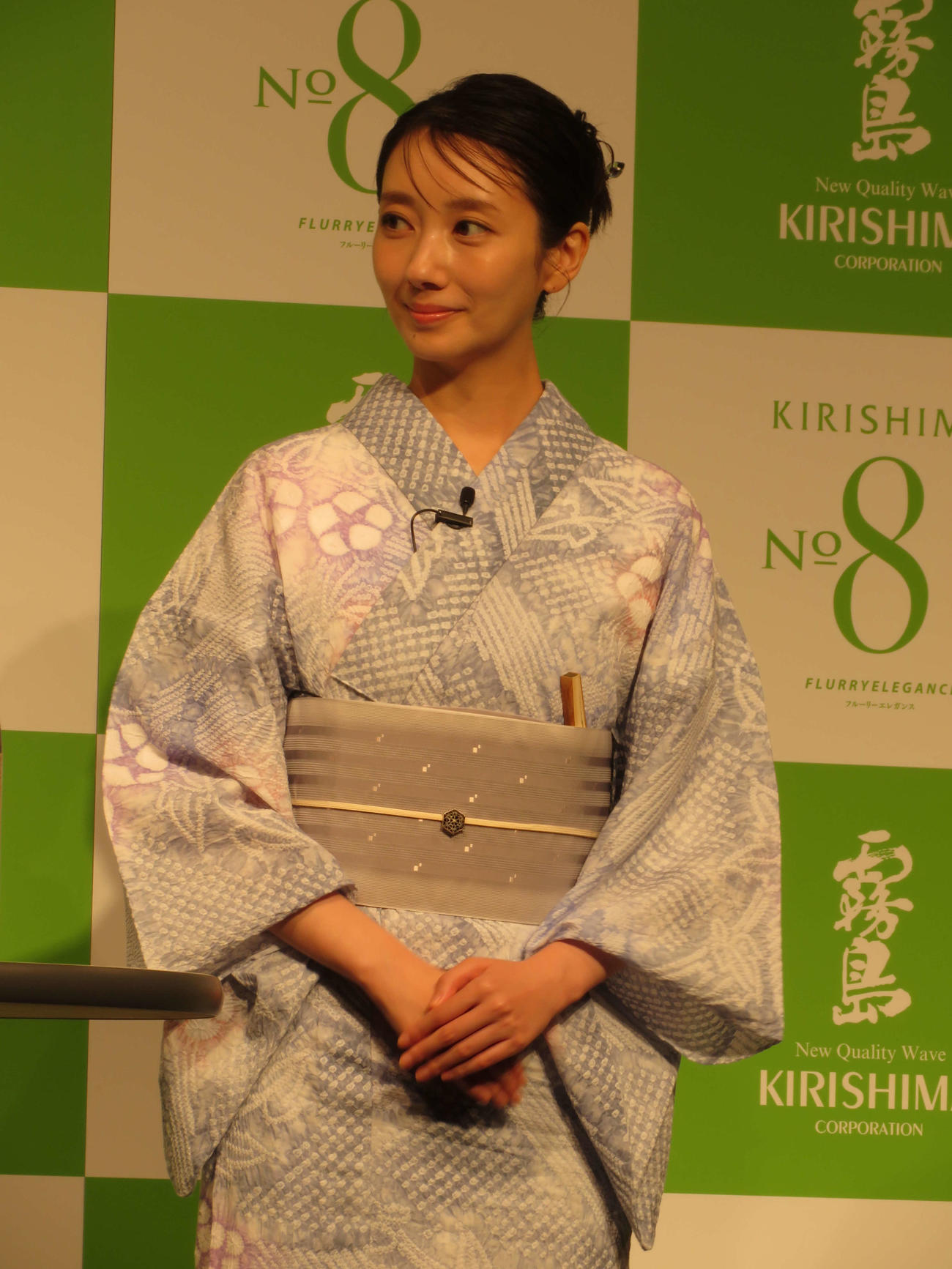 霧島酒造「KIRISHIMA NO．8」新TVCM発表会に出席した波瑠