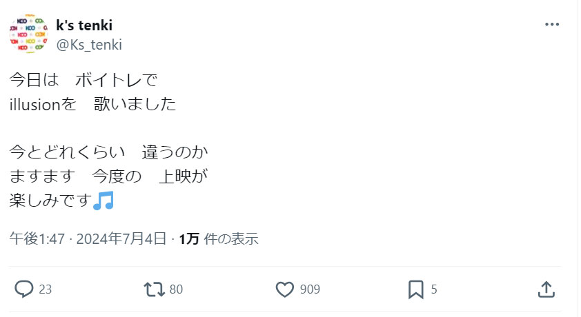 globe KEIKOのＸから