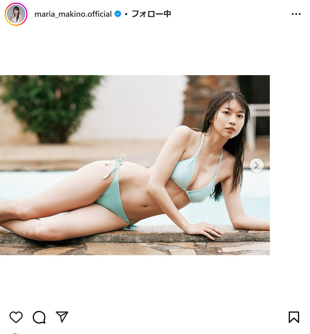 牧野真莉愛のインスタグラムから