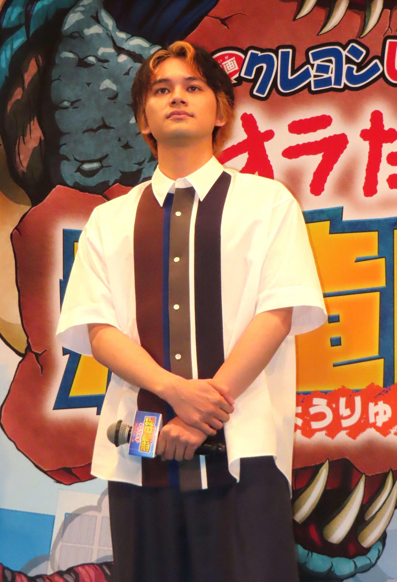 「映画クレヨンしんちゃん　オラたちの恐竜日記」完成披露試写会に登壇した北村匠海