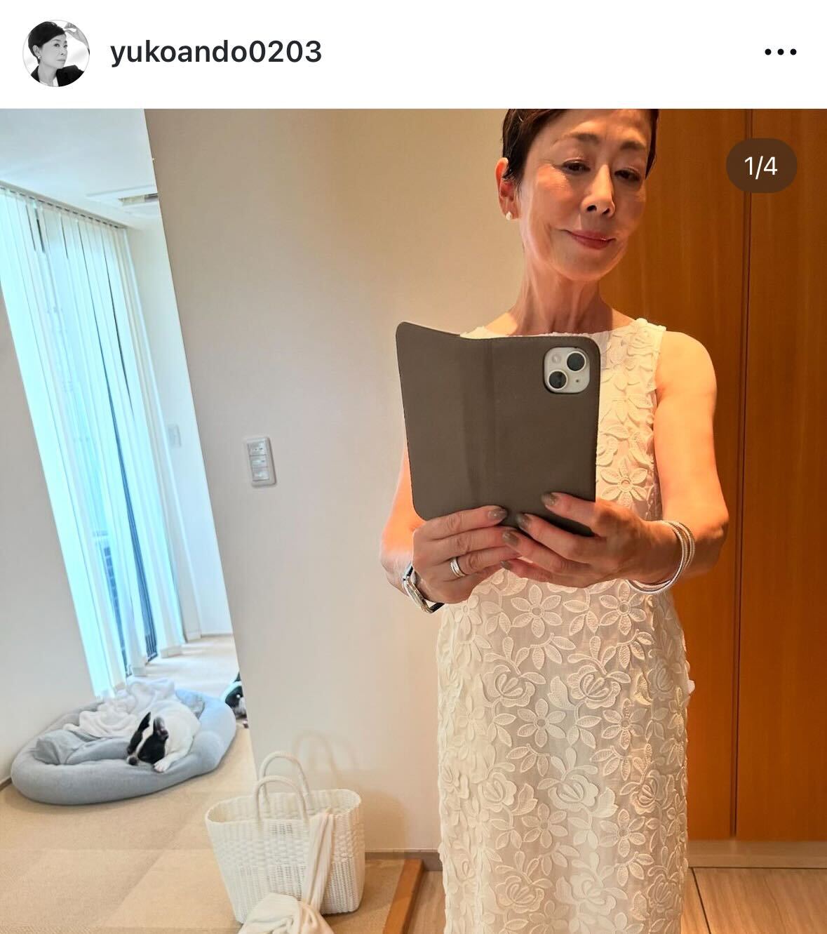 安藤優子のインスタグラムから