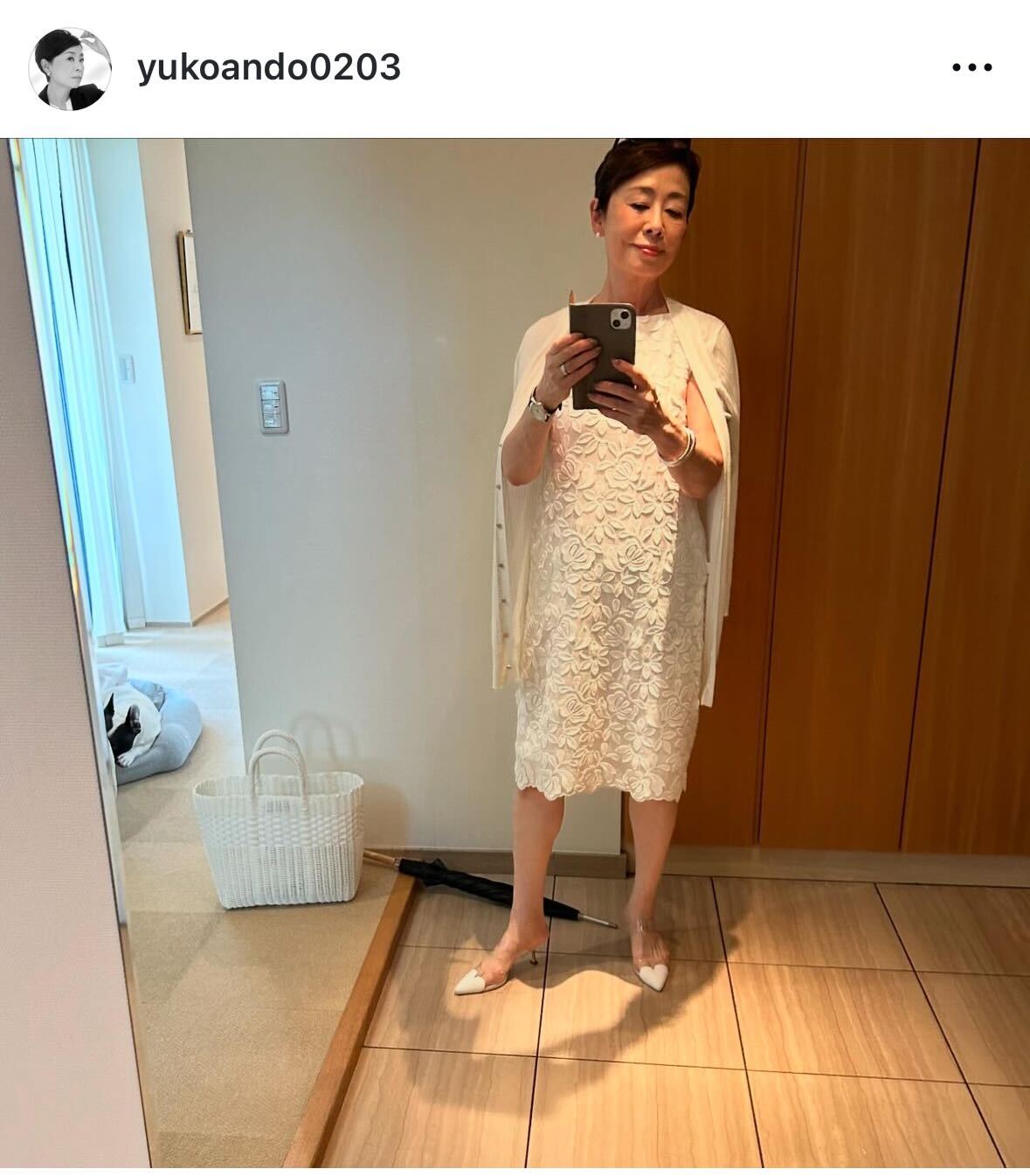 安藤優子のインスタグラムから
