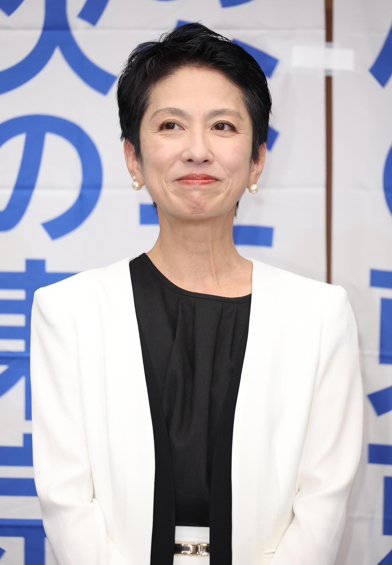 東京都知事選挙で敗れ会見を行う蓮舫氏（撮影・中島郁夫）