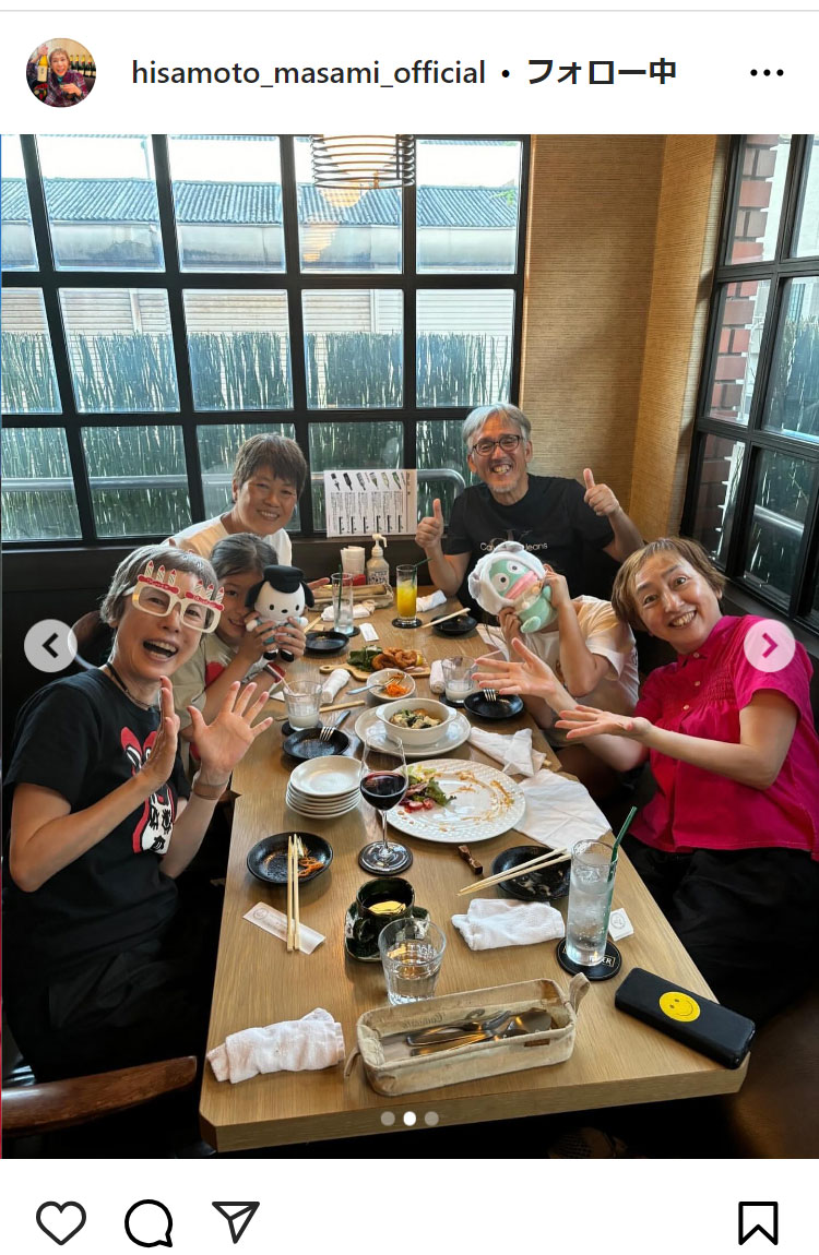 久本雅美のインスタグラムから