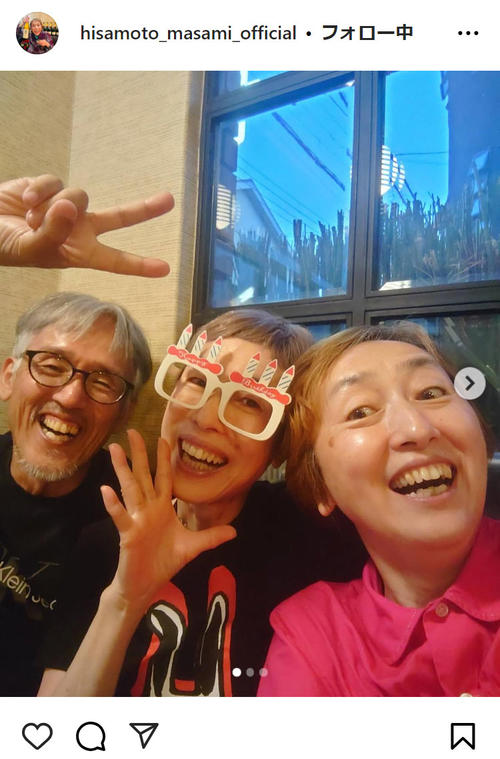 久本雅美、66歳誕生日に3兄弟ショット「似てますねっ」「仲良し兄弟