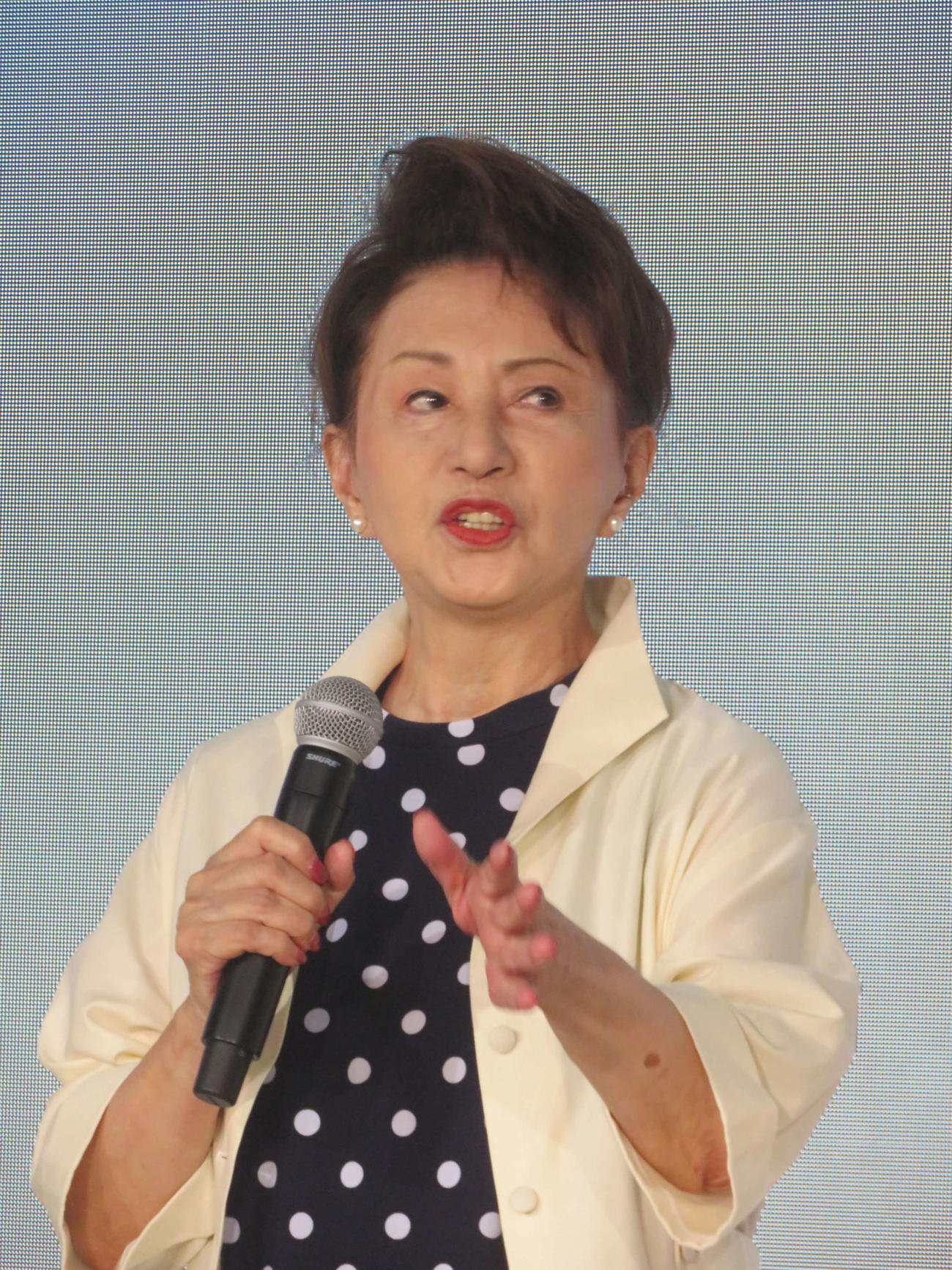 テレビ朝日系ドラマ「南くんが恋人!?」記者会見に出席した加賀まりこ