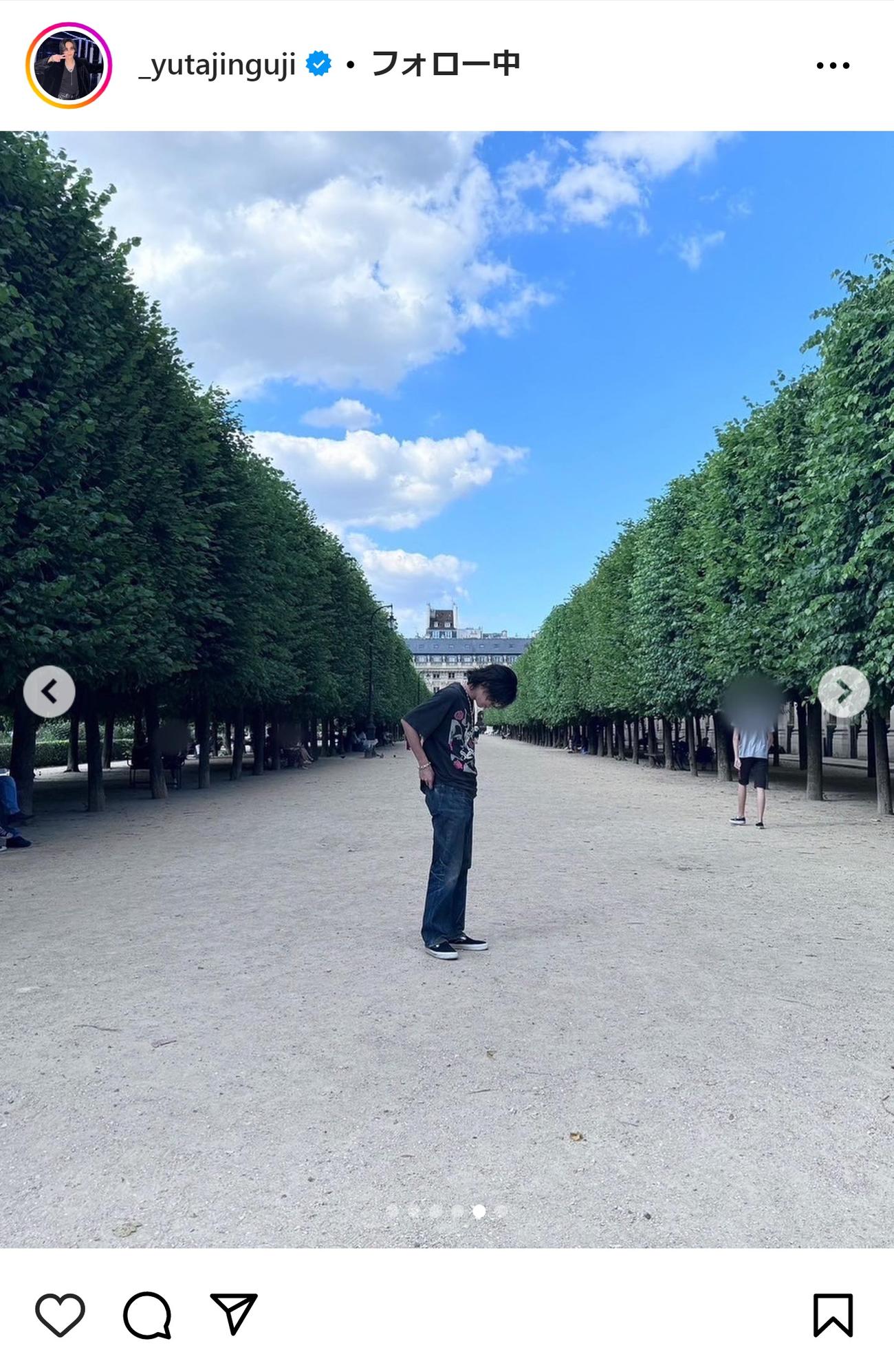 神宮寺勇太のインスタグラムから