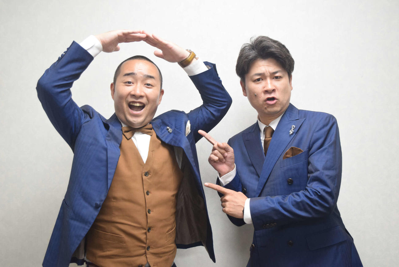 なんばグランド花月でメインを務める「メンバー」山口提樹と潮圭太（撮影・阪口孝志）