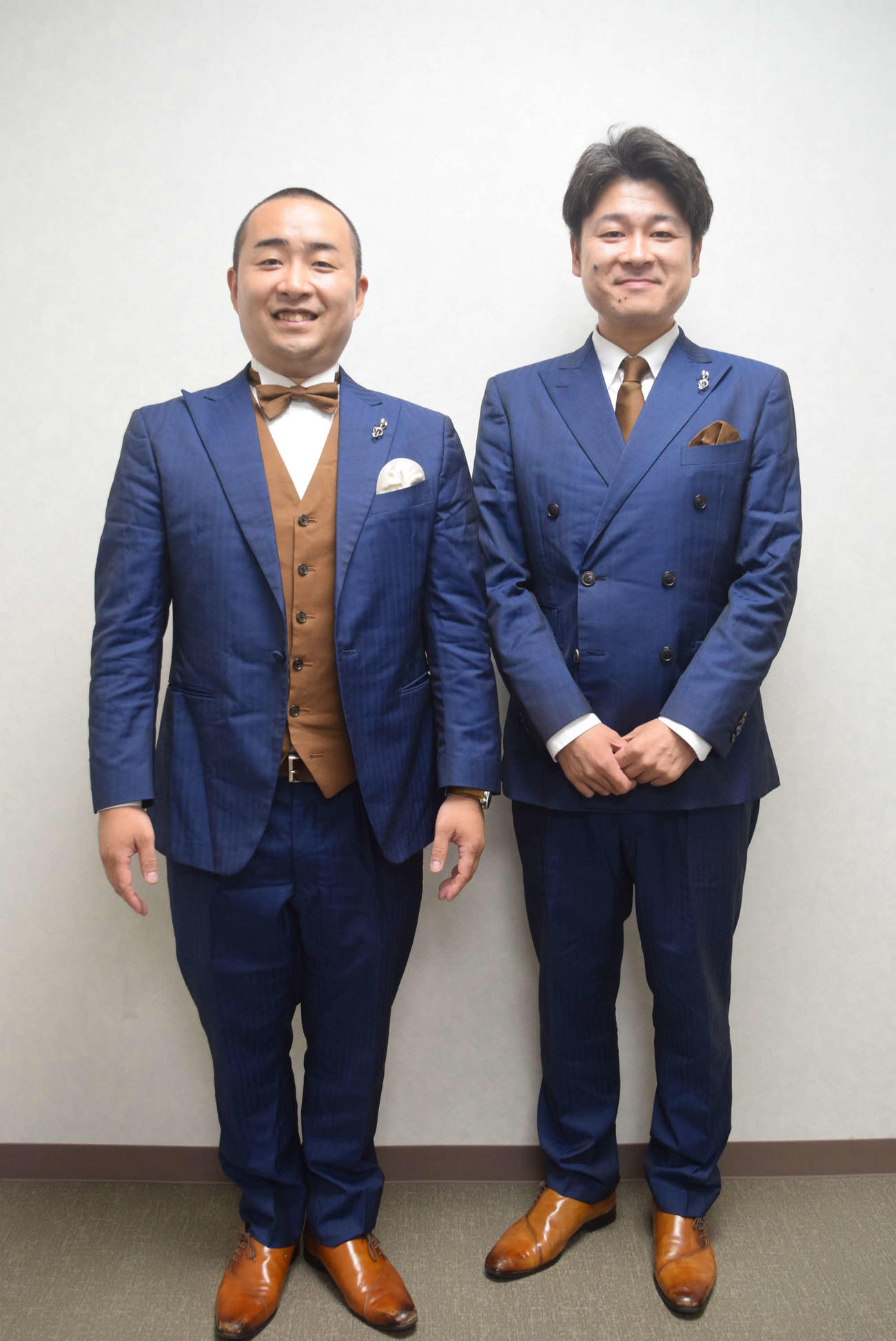 なんばグランド花月でメインを務める「メンバー」山口提樹と潮圭太（撮影・阪口孝志）