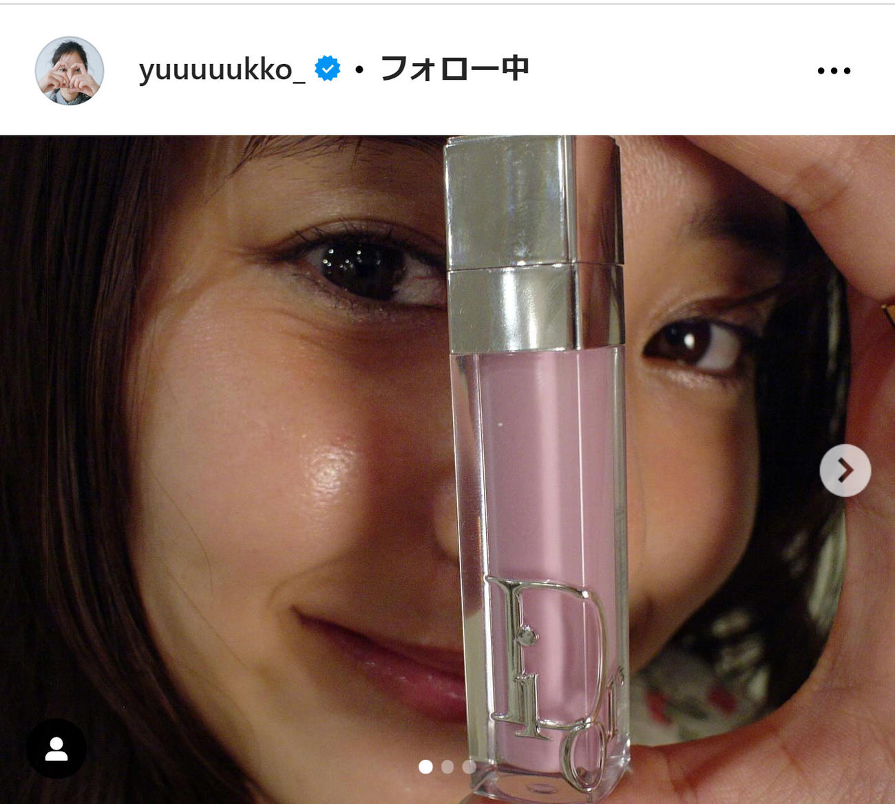 新木優子のインスタグラムから