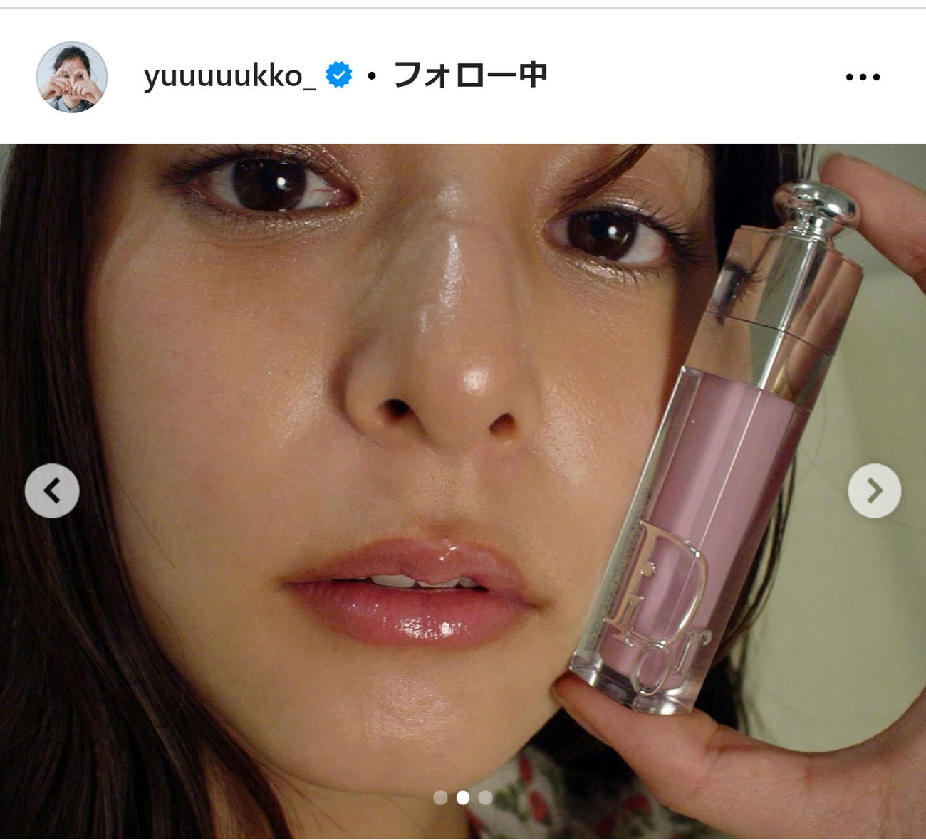 新木優子のインスタグラムから