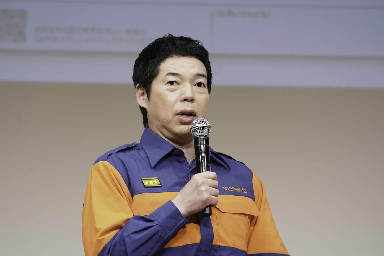 消防団入団促進広報全国ツアー「あなたの街で消防団やりませんか？」発表イベントに出席した今田耕司