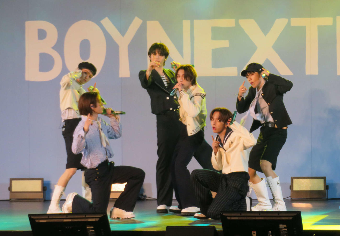 日本デビューの記念イベントを行ったBOYNEXTDOOR