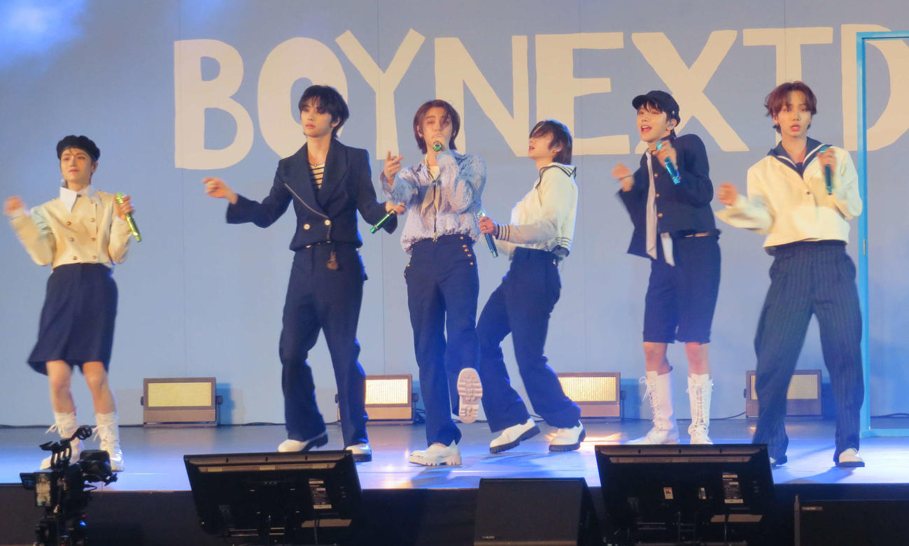 日本デビューの記念イベントを行ったBOYNEXTDOOR