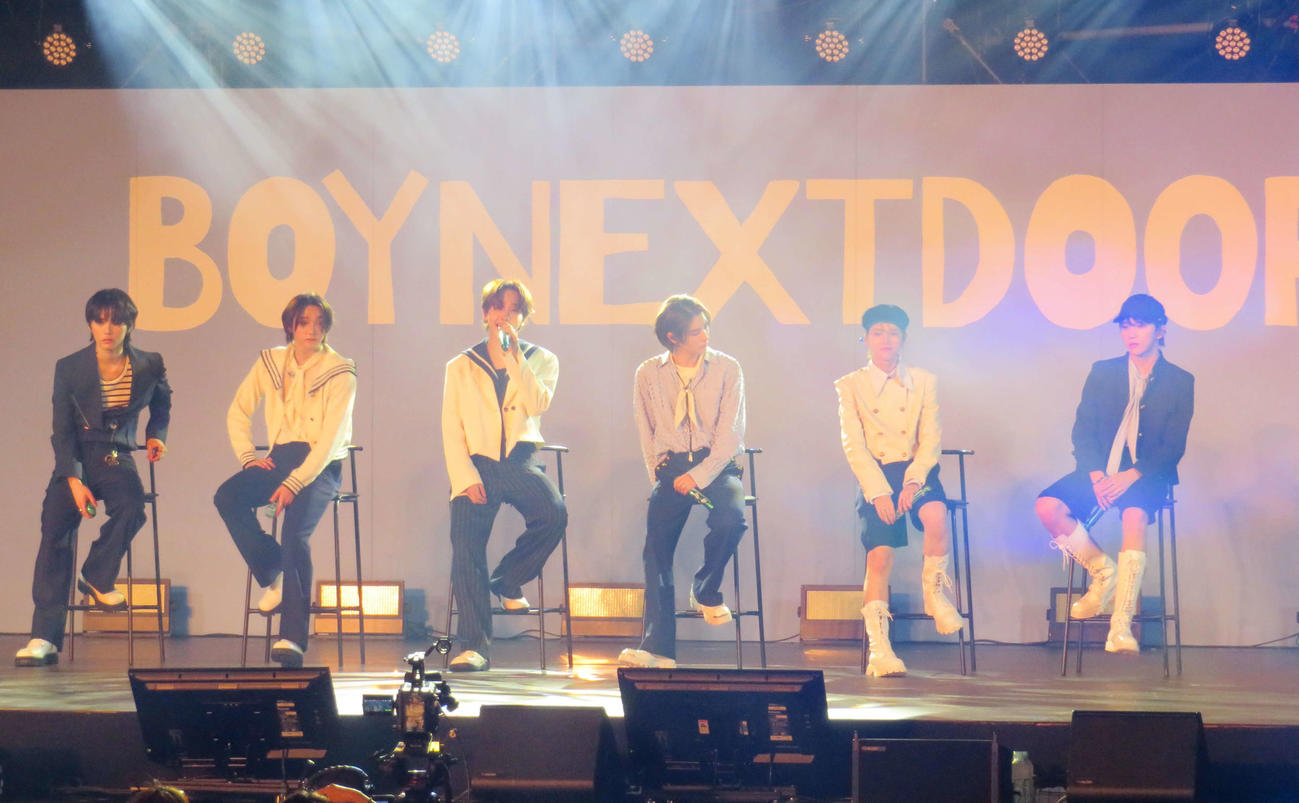 日本デビューの記念イベントを行ったBOYNEXTDOOR