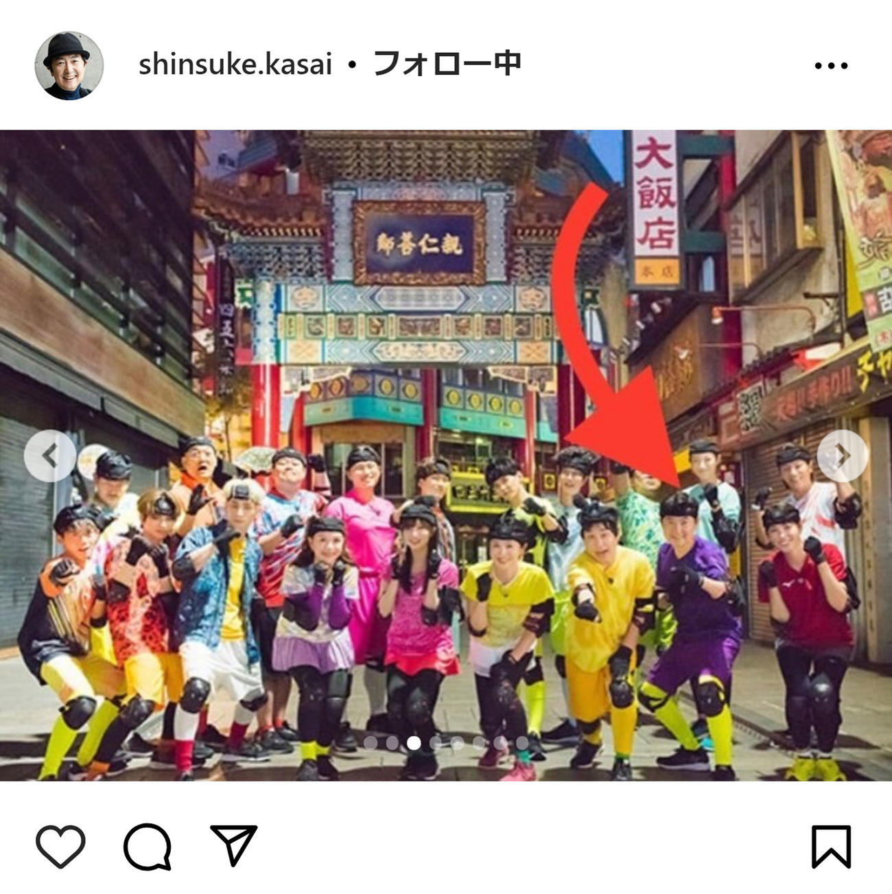 笠井信輔アナのインスタグラムから