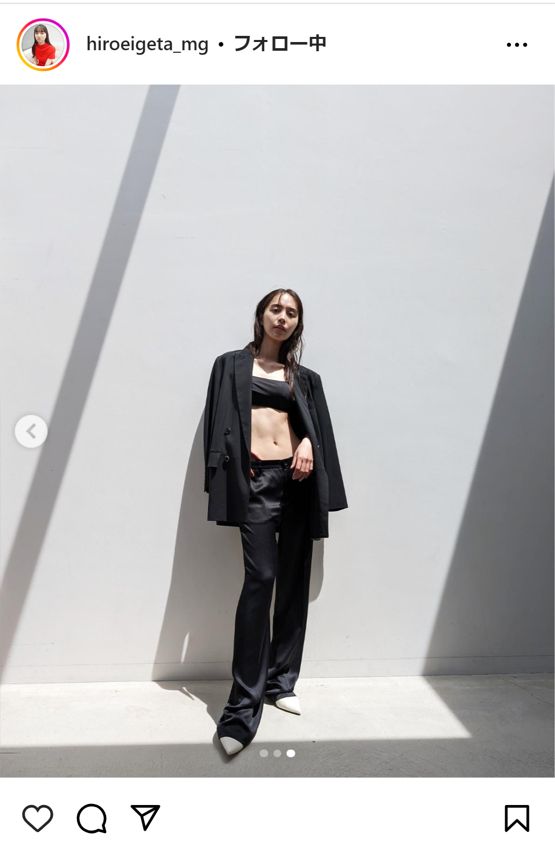 井桁弘恵のマネジャーのインスタグラムから