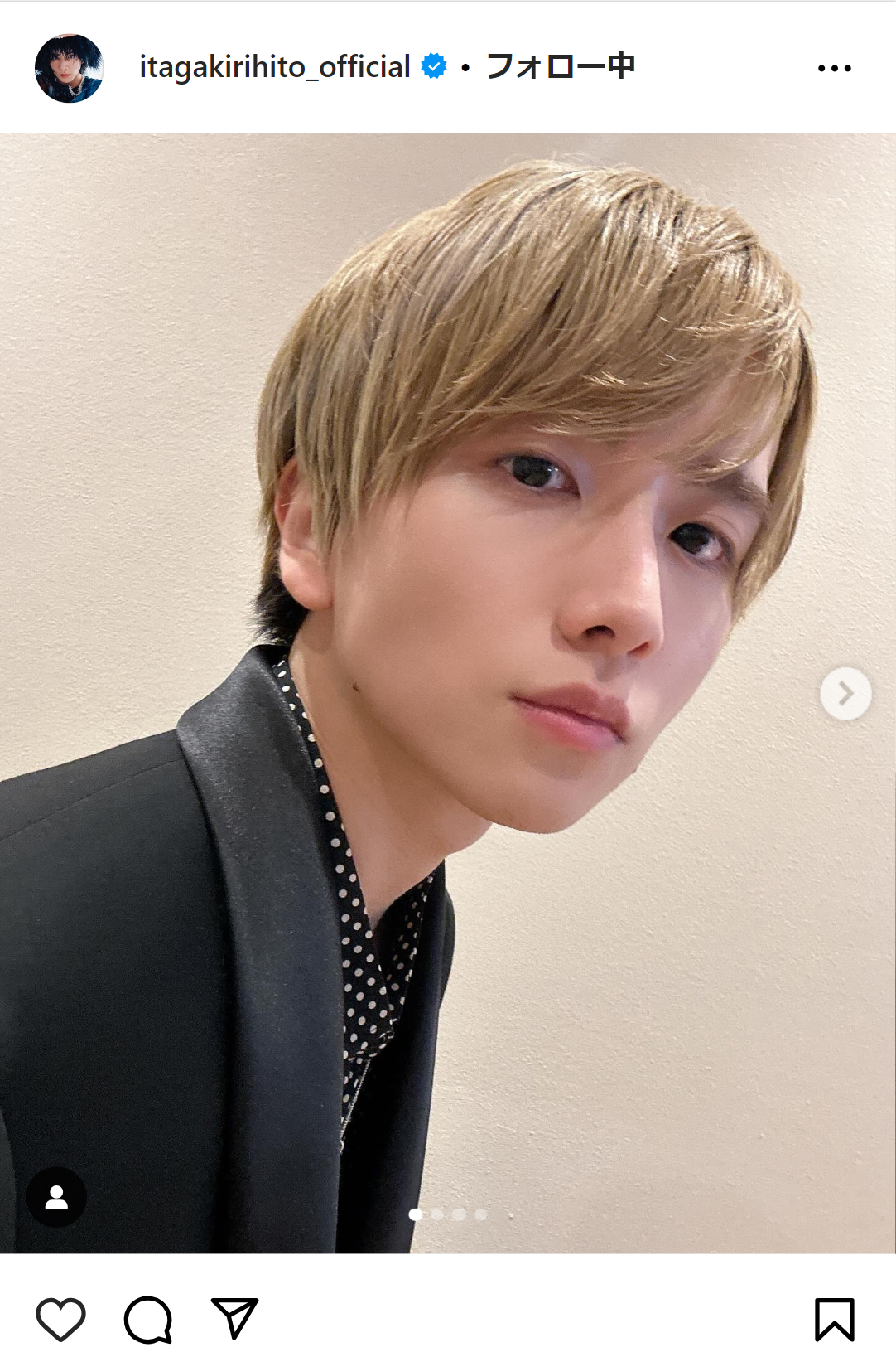 板垣李光人のインスタグラムから