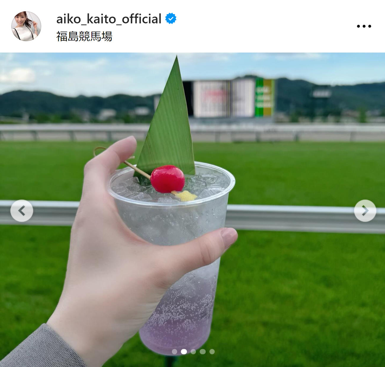 皆藤愛子のインスタグラムから