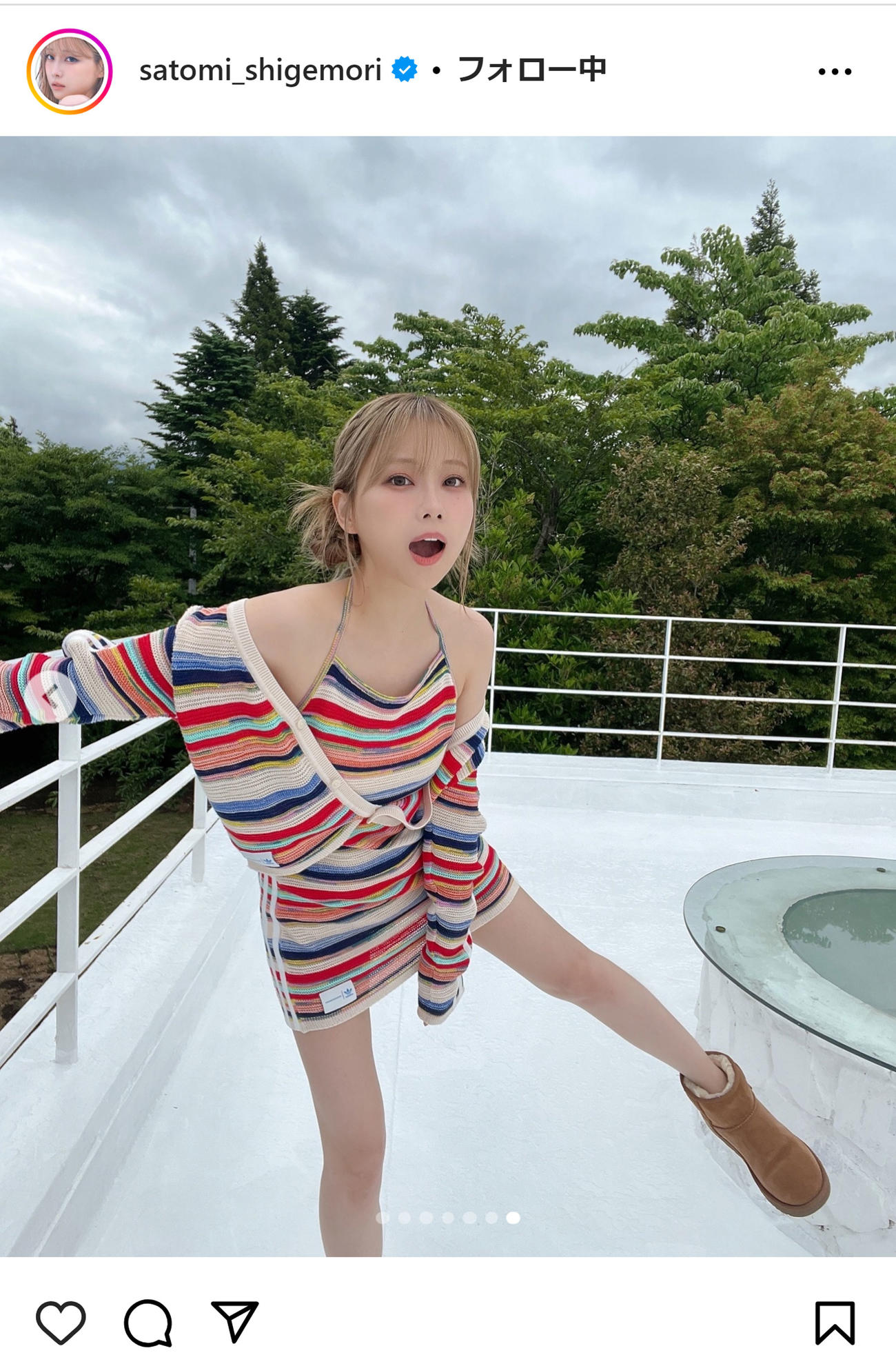 重盛さと美のインスタグラムから