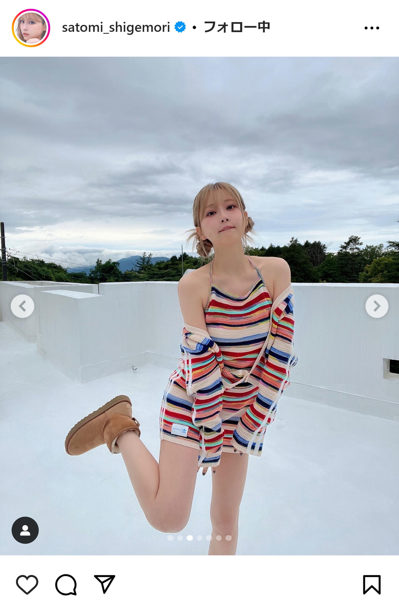 重盛さと美のインスタグラムから