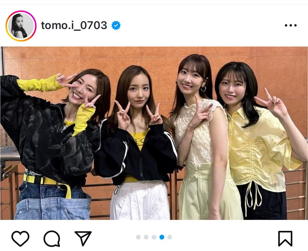 板野友美インスタグラムから