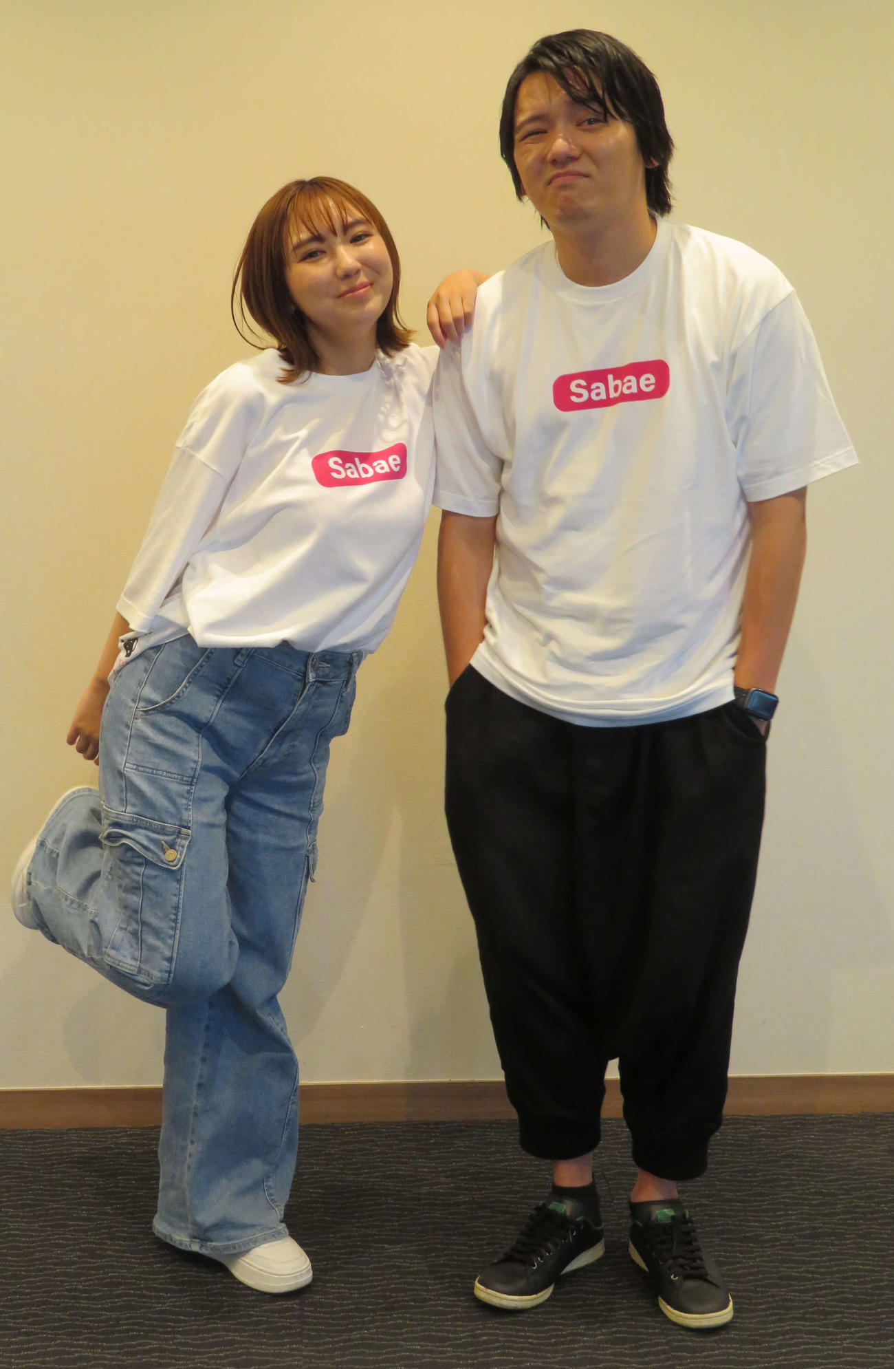 TOKYO MXのドラマ「サバエとヤッたら終わる」合同取材会に出席した濱田龍臣と沢口愛華（撮影・村上幸将）