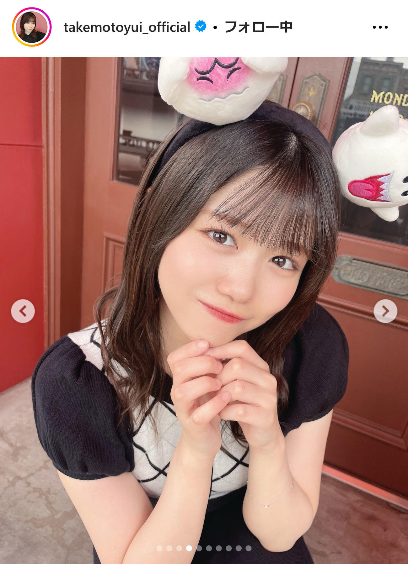 櫻坂46武元唯衣インスタグラムから