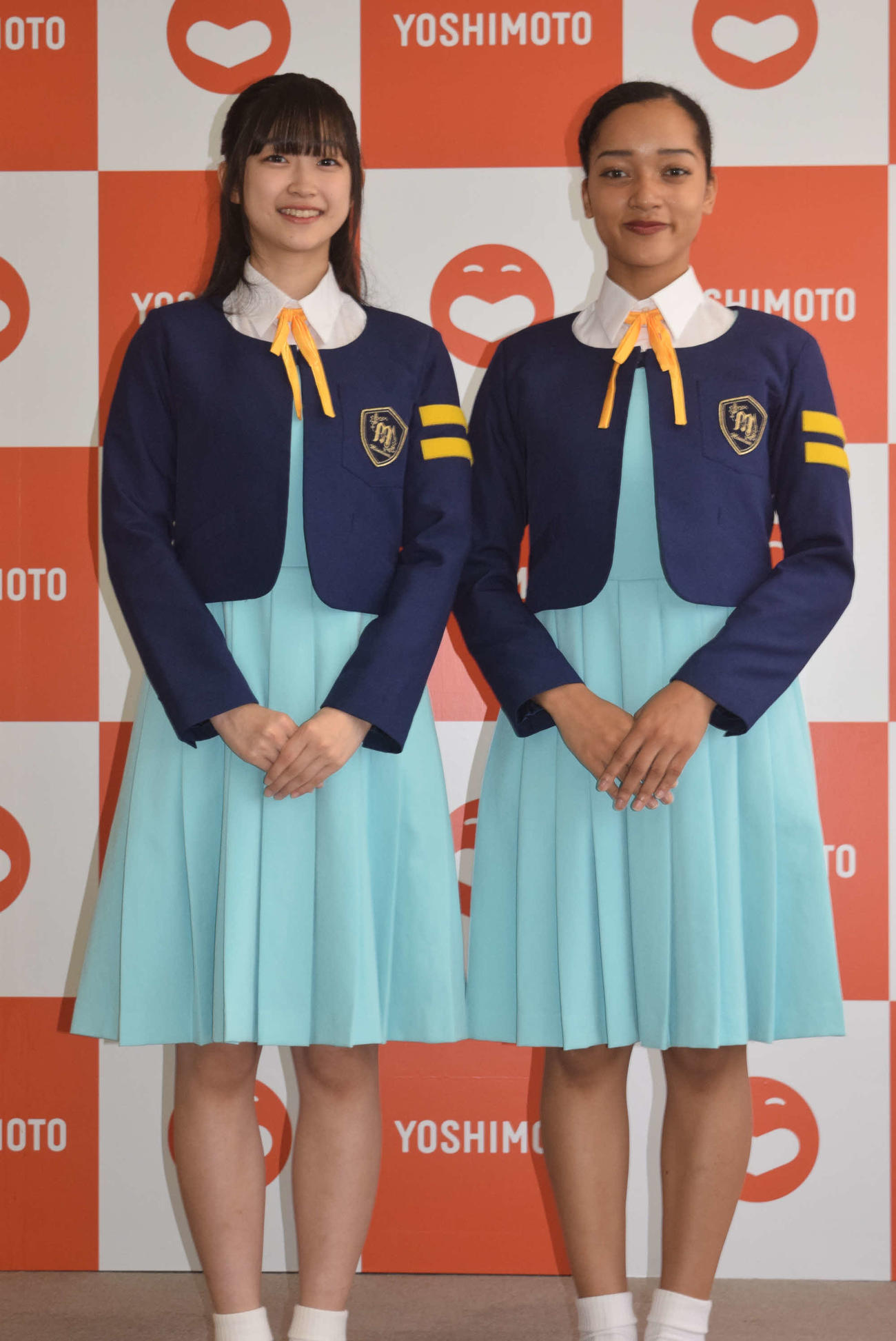 同期すずきゆいへの思いを語った少女歌劇団ミモザーヌのちばひなの（左）とすずきみあいムェンドワ（撮影・阪口孝志）