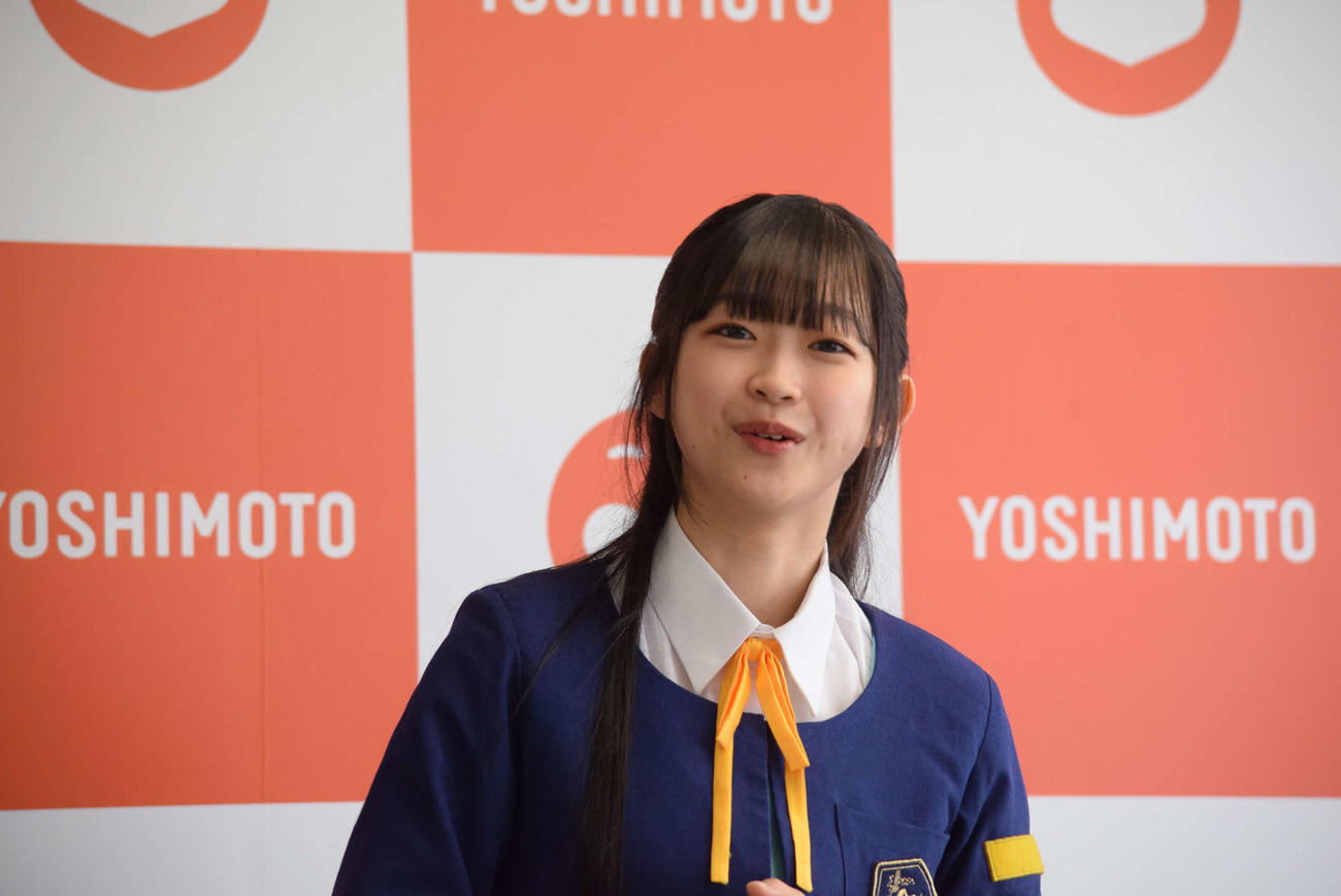 少女歌劇団ミモザーヌのちばひなの（撮影・阪口孝志）