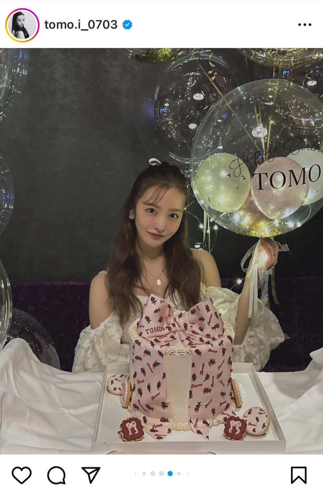板野友美のインスタグラムから