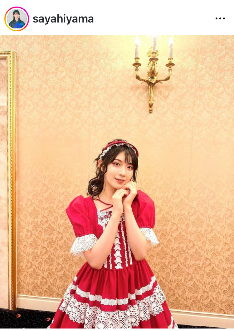 檜山沙耶アナのインスタグラムから