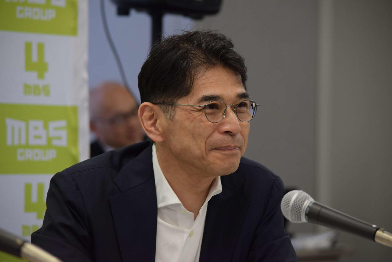 高山将行MBSメディアホールディングス社長（撮影・阪口孝志）