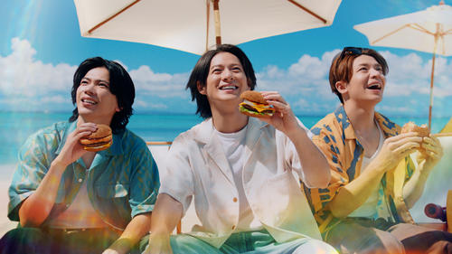 Number_i マック新CM23日放送開始 バーガー系初出演で“ハワイやん”な夏