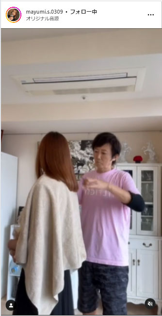 坂巻さんの妻真弓さんのインスタグラムから