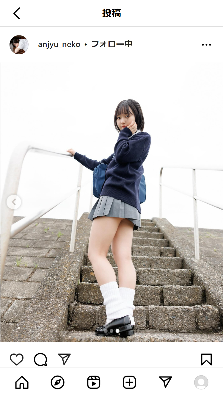 香月杏珠のインスタグラムから