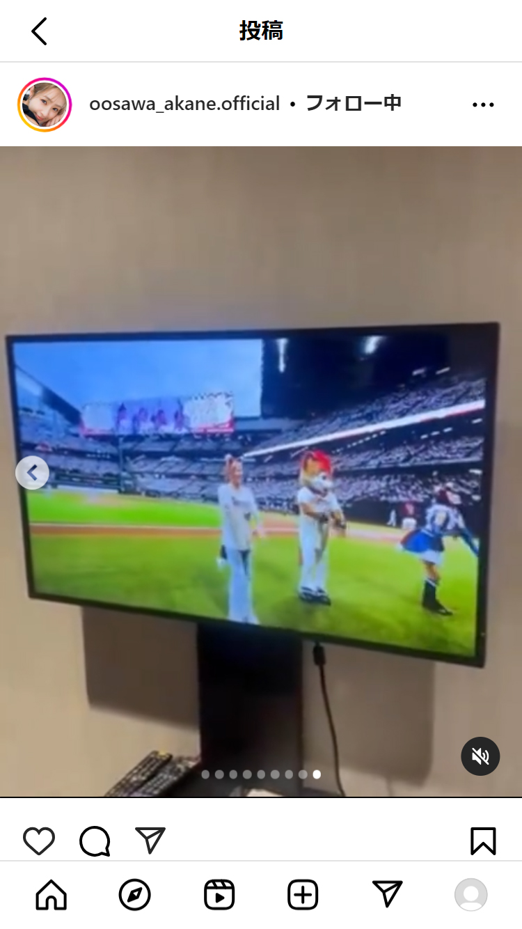 大沢あかねのインスタグラムから