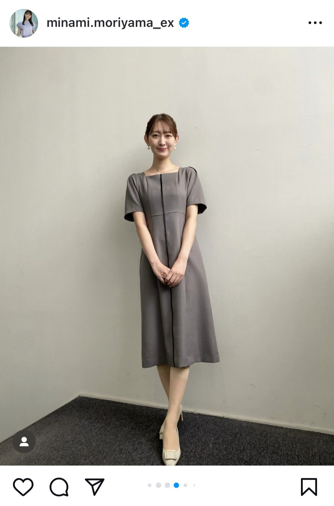 森山みなみアナのインスタグラムから
