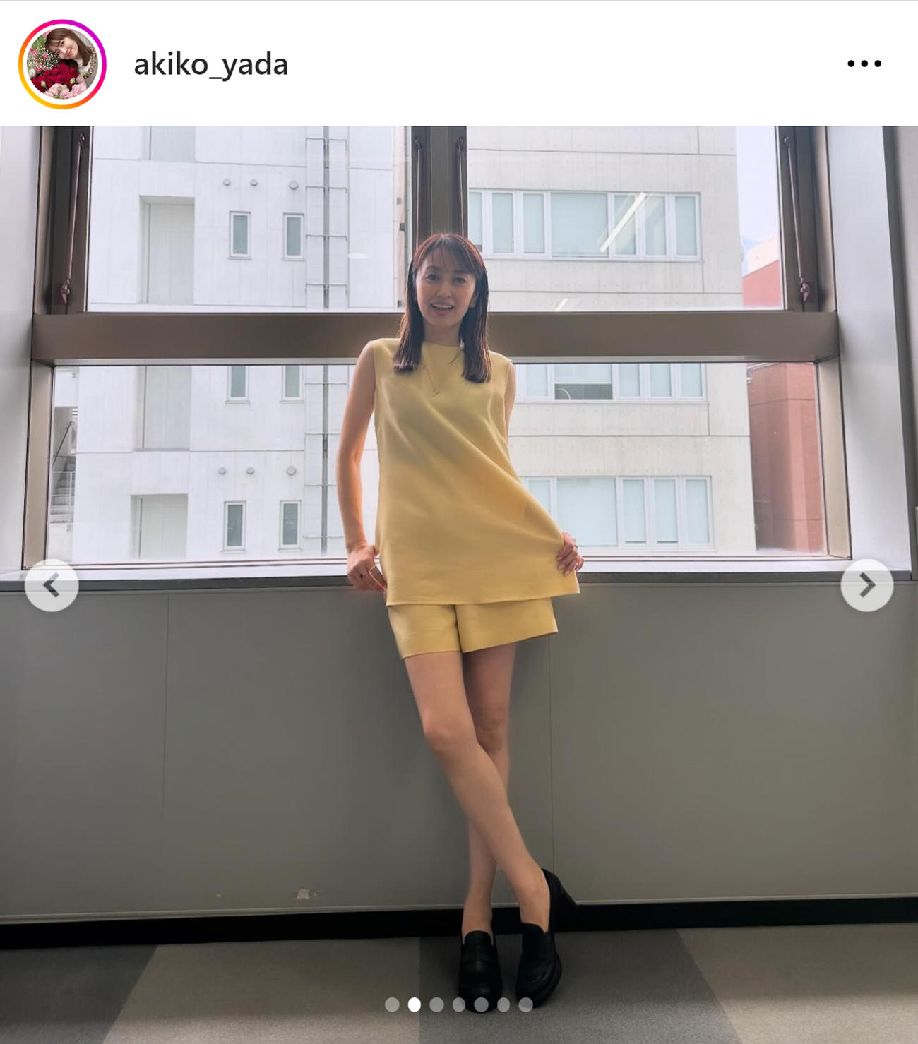 矢田亜希子のインスタグラムから