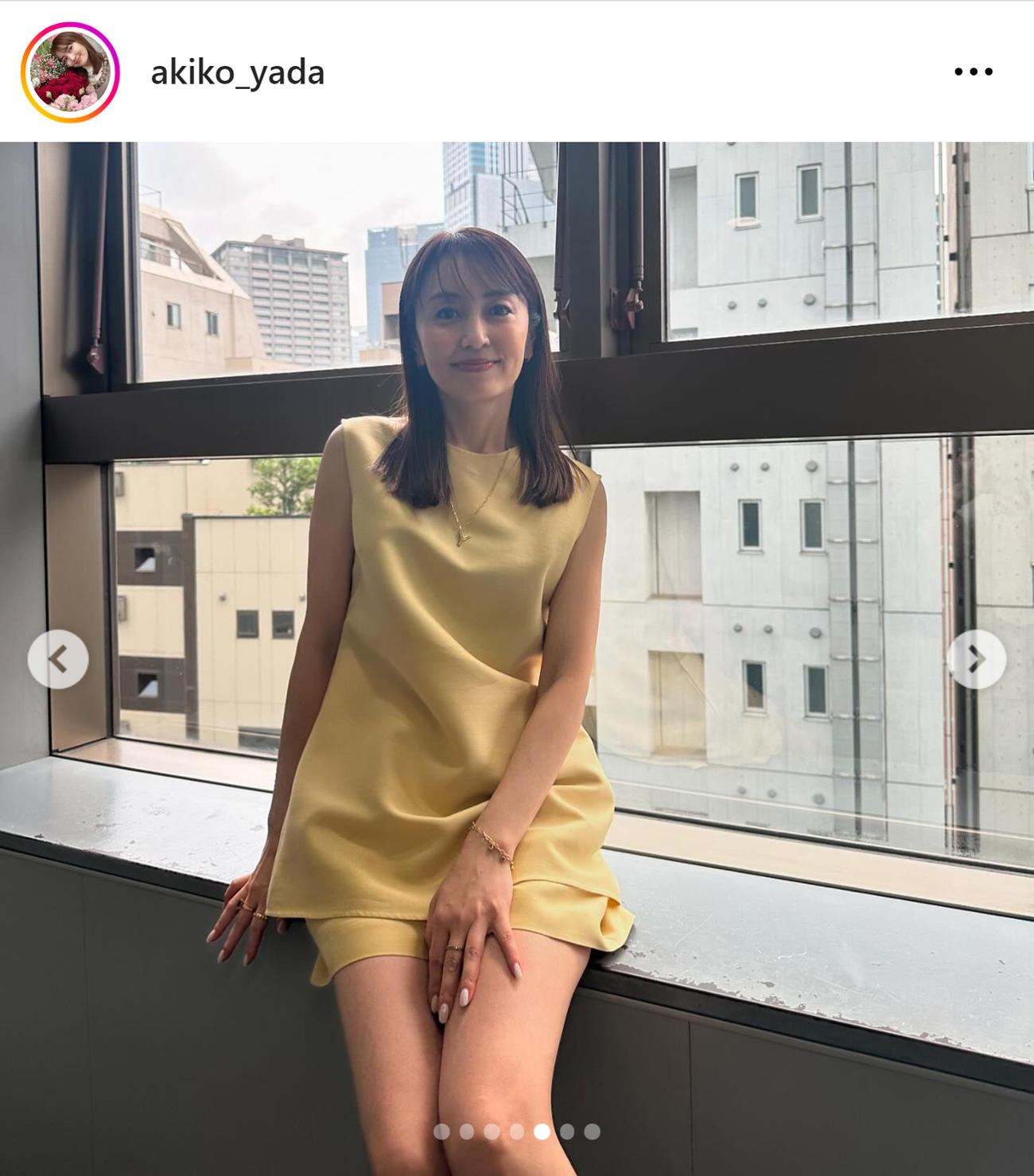 矢田亜希子のインスタグラムから
