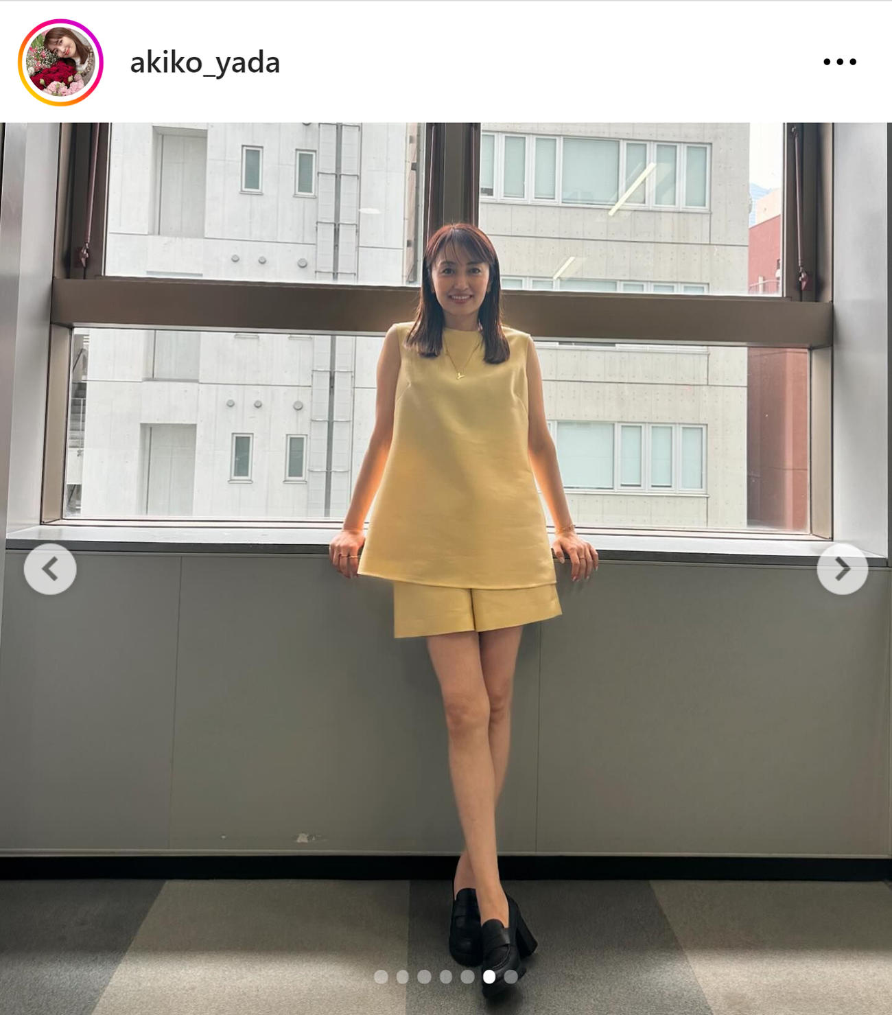 矢田亜希子のインスタグラムから