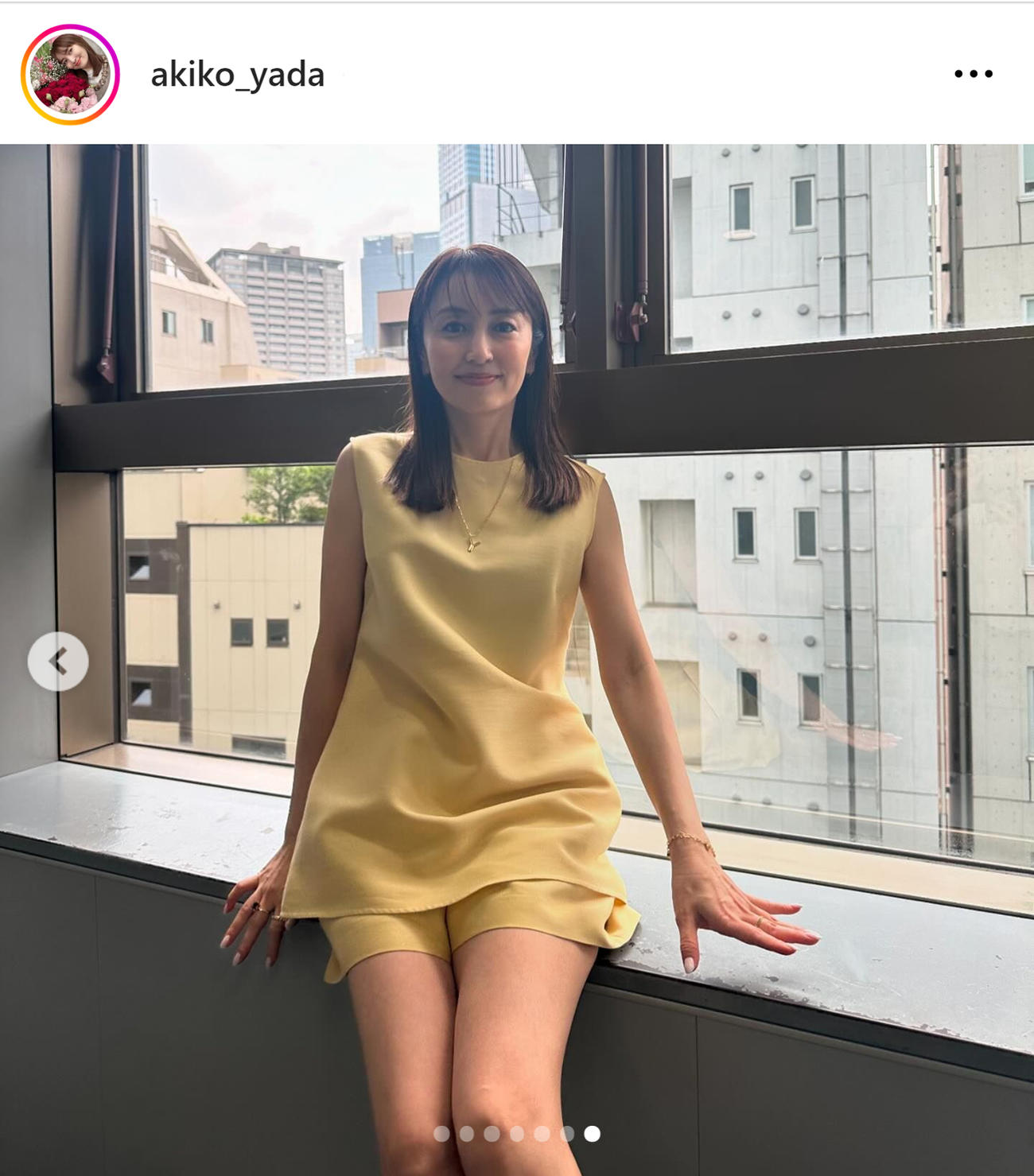 矢田亜希子のインスタグラムから