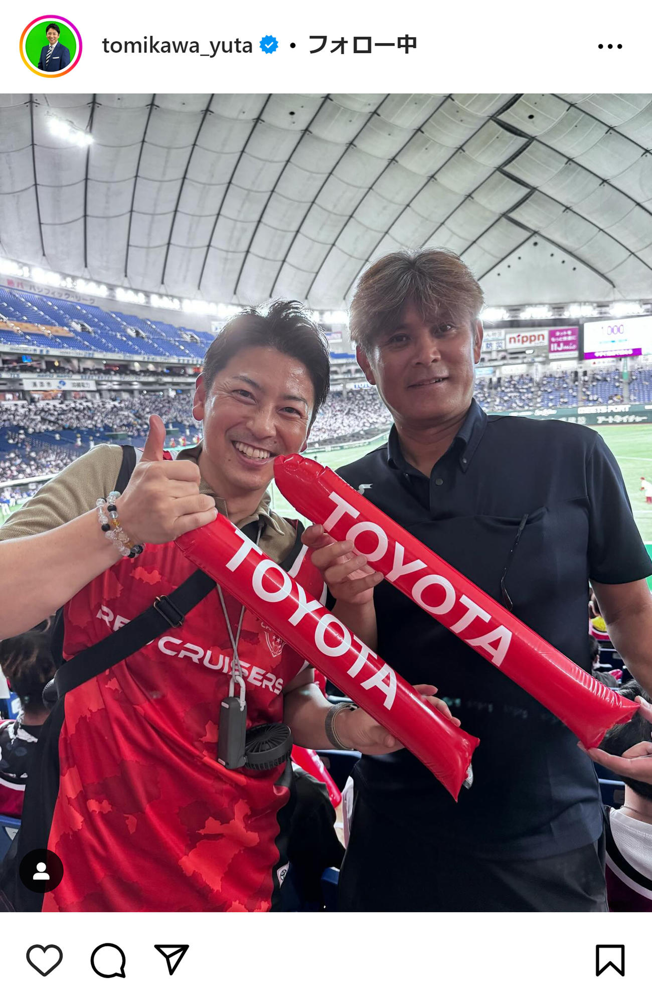 富川悠太氏のインスタグラムから